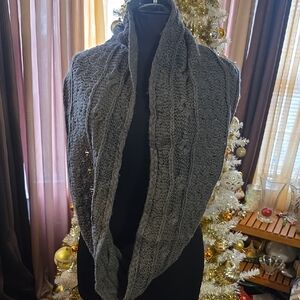 BP Gray Knit Scarf
